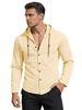 2026 European-style Men's Simple Cotton Casual Loose Breathable Long-sleeved Solid-color Hooded Shirt_viptrois.com
