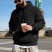 Cross-border Loose Men's Winter Retro Warm Double-sided Velvet Casual Trend Hooded Pocket High Street Sweater_viptrois.com