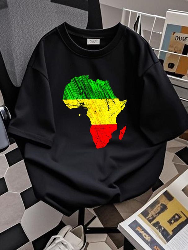 Africa Map Reggae Rasta Print Green Yellow Red Afr Baseball Cap Snapback Caps Knitted Hat Graphic Versatile Designer Clothes Summer_viptrois.com