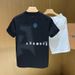2025 Summer Crew Neck Short Sleeve T-Shirt Men's Popular Half Sleeve T-Shirt Men's Alphabet Printing Embroidery Clothes Trend_viptrois.com