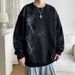Spring And Autumn New Men's Casual Versatile Youth Handsome Hoodie Round Neck Sweatshirt 82F_viptrois.com