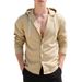 Men's Striped Hooded Cardigan – Long Sleeve Loose Fit Casual Shirt For Sports & Streetwear_viptrois.com