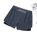 Men's clothing sweat wicking sweatpants Fitness running slim shorts_viptrois.com
