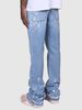 Men's Clothing Foreign Trade American Retro RO Style Drawstring Zipper Gradient Washed Distressed Loose Wide-leg Mopping Workwear Jeans For Men_viptrois.com