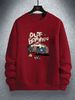 Men's Loose Casual Fashionable Cartoon Car Pattern Printed Round Neck Long Sleeved Sweatshirt For Autumn And Winter_viptrois.com
