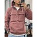 Autumn Winter New Men's Hooded Solid Color Youth Sports Multi Pocket Patch Leather Hoodie Jacket For Men_viptrois.com