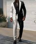 Customized foreign trade spring and autumn suit jacket men's casual slim print suit_viptrois.com
