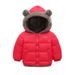 Kids Clothing children's lambskin cotton coat boys new cotton coat girls baby thickened hooded cotton coat small and medium children's winter clothes_viptrois.com