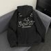 New retro niche design nail bead letter hooded sweatshirt for women, popular loose couple top_viptrois.com