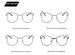 Men's Sunglasses Ultra Light Plain Style Round Frame Glasses Frame Simple Metal Anti Blue Light Glasses Net Celebrity Hot Color Changing Glasses_viptrois.com