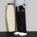 Heavyweight Sherpa-Lined Fleece Pants – Winter-Ready Relaxed Fit (Black/Dark Gray, Straight & Tapered Styles)_viptrois.com