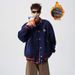 Vintage Baseball Jacket Men's Winter Coat – Thickened Wool-Blend Bomber With Stand Collar ( Letter Embroidery, Unisex Loose Fit)_viptrois.com