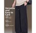 Men's Summer Casual Loose Straight Leg Sports Pants Trendy Drawstring Curved Design Spring Autumn Thin Fashionable Bottoms_viptrois.com