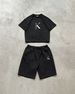 Men's Clothing New Summer Trendy Starry Sky Print Crew-Neck Hip-Hop Short-Sleeve T-Shirt Set_viptrois.com