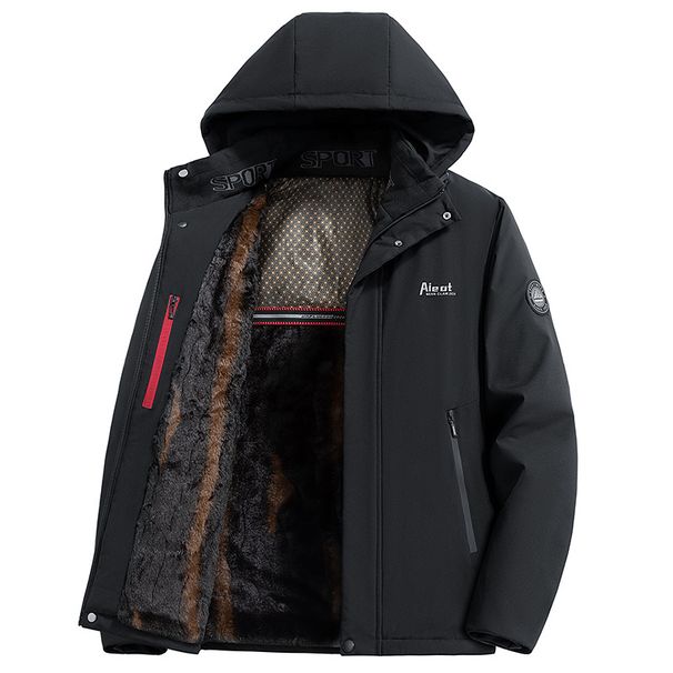 Winter Thick Men's Cotton Jacket Graphene Jacket Detachable Hat Cotton Jacket_viptrois.com