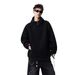 New Solid Color Button Design Hooded Sweatshirt With Casual Temperament, Fashionable And Versatile Loose Top_viptrois.com