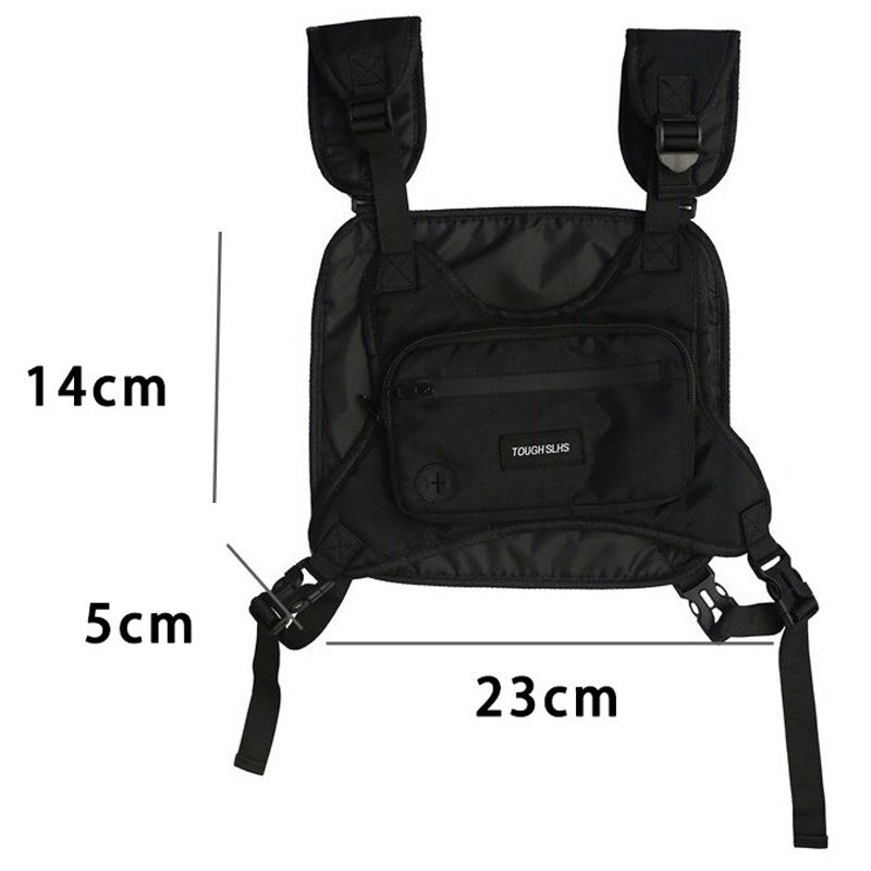 Men's Chest Bags Waist Bags Tide Brand Tactical Vest Bag Light Functional Wind Tooling Bag Vest Bag Fashion Multi-functional Bra Bag Male_viptrois.com