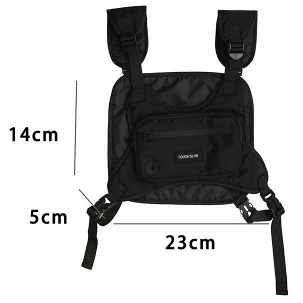 Men's Chest Bags Waist Bags Tide Brand Tactical Vest Bag Light Functional Wind Tooling Bag Vest Bag Fashion Multi-functional Bra Bag Male_viptrois.com