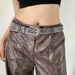 Western style distressed threaded rivet embossed belt, niche personality, versatile y2k spicy girl decorative belt_viptrois.com
