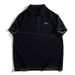 Summer Open-line Decorated Short-sleeved Polo Shirt For Men, A Trendy Brand, Loose, Overweight And Plate-sized Casual Embroidered Half-sleeve_viptrois.com