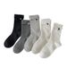 2025-year New Grey Heart-shaped Mid-calf Socks For Women, A Pile Of Women_viptrois.com