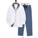 Modern Slim-Fit Suit Blazer & Pants Set -Inspired Men's Wedding & Business Casual Outfit (Blue/Black/Khaki/Olive/Caramel, S-XXL)_viptrois.com