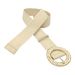 New Wood Bear Alloy Buckle PP Grass Woven Women's Decorative Belt Fashionable and Versatile_viptrois.com