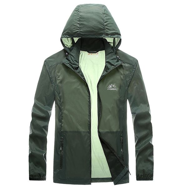 Men's Outdoor Sports Sunscreen Windproof Spring/Summer Ultra thin Breathable Skin Clothing 7878_viptrois.com