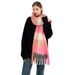 Scarves New Winter Plaid Tassel Scarf Women's Cashmere Wool Warm Long Neck Shawl_viptrois.com