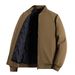 Autumn Winter New Men's Stand Collar Casual Loose Solid Color Coat Two-Way Thickened Plus Size Cotton Padded Jacket_viptrois.com