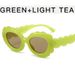 Personalized cloud oval sunglasses for women ins sunflower flower sunglasses cross border fashion sun protection glasses trend_viptrois.com