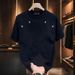 Men's Clothing 2025 Summer Heavyweight Pure Cotton New Short Sleeved T Shirts For Young Men And Women Ins Trendy Street Loose Tops_viptrois.com