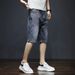 Men's Clothing Denim Shorts Color Men's High End New Style Five Point Pants Men's Summer Thin Youth Casual Shorts_viptrois.com