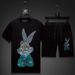 Men's Clothing New Year's Rabbit Hot Diamond Suit Men's T Shirt Short Sleeve Mercerized Cotton Round Neck Shorts_viptrois.com