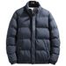 Men's Winter Down New Men's Korean Version, Handsome, Thickened Jacket, Standing Collar, Warm Cotton Jacket_viptrois.com