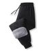 Men's Winter Thermal Pants With Fleece Lining, Windproof & Knee Protection, Elastic Cuffs (Black, Grey, Regular & Plus Sizes)_viptrois.com