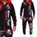Men's Fashion Two-piece Hooded Sweatshirt And Pants Hooded Printed Sports Suit_viptrois.com