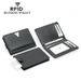 Men's Wallet Card Cases New Rfid Card Holder Carbon Fiber Pattern Pull Out Oblique Card Slot Multifunctional ID Card Holder Men's Business Card Bag_viptrois.com
