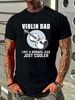 Violin Shirt For Dad, Mens Violinist Gift, Violin Player, Like A Normal Dad Just Fashion Stylish Top For Everyday Wear Streetwear Stretched_viptrois.com