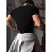 Men's Clothing Fitness Sports Elastic Slim Fit Short Sleeves Small Neckline Half Sleeves T-Shirt_viptrois.com
