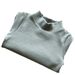 Korean Style Autumn And Winter New Small And Medium Children's Base Shirt Cotton Cashmere Stretch Top Versatile Base Shirt Children's Clothing_viptrois.com