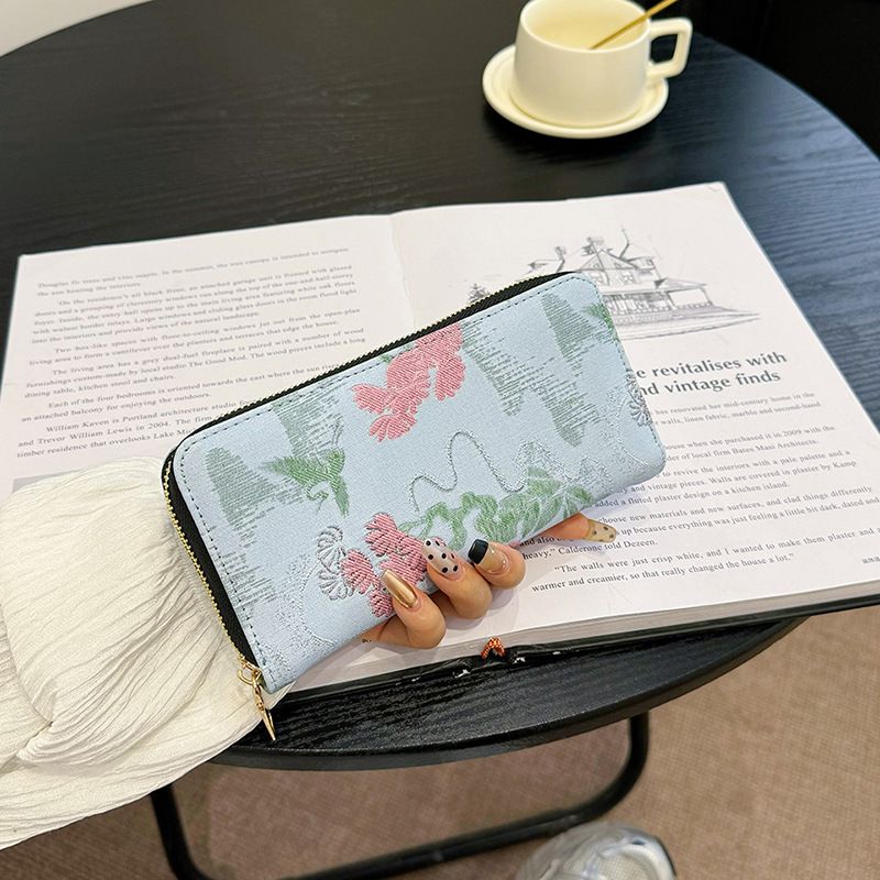 Women’s Bags New Long Women's Wallet Large Capacity Clutch Bag Multi Card Slot Embossed Wallet Fashion Zipper Bag_viptrois.com