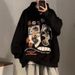 Oversize Heavyweight Sweatshirt For Men, Autumn And Winter Plus Size, Hip Hop American Style, Hooded, Fleece-lined,_viptrois.com