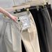 Men's Slim Fit Stretch Ankle Dress Pants - Lightweight Business Casual Trousers With Elastic Waistband_viptrois.com