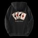 Stylish Poker Print Hoodie For Men - Loose Fit Casual Pullover With Vintage Design, Long Sleeve Streetwear For Teens & Youth (Black/White, M-3XL)_viptrois.com