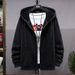 Men's Clothing Plus Size Hooded Sweatshirt With Fleece Lining Full-Zip Pullover Hoodie For Big & Tall, Oversized Casual Sportswear For Winter & Fall_viptrois.com
