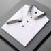 Men's Clothing Men's Summer Short Sleeve Shirt Trendy Business Casual Collared Embroidered Top Fashion Brand Paul_viptrois.com