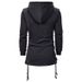 "Men's Dark Zip-Up Hoodie With Kangaroo Pocket - Oversized Fit Cotton Blend Streetwear For Casual Wear (Black, Dark Grey)"_viptrois.com