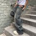 2025 Spring And Autumn New Street Style Trendy Brand Washed Design Jeans Loose Floor-Length Wide-Leg Pants_viptrois.com