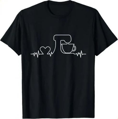 2026 T-shirtt-shirtbaking Heartbeat Funny Pastry Baker - Baking_viptrois.com